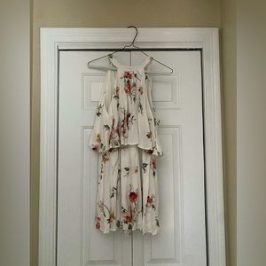 Lulus White Floral Jumpsuit